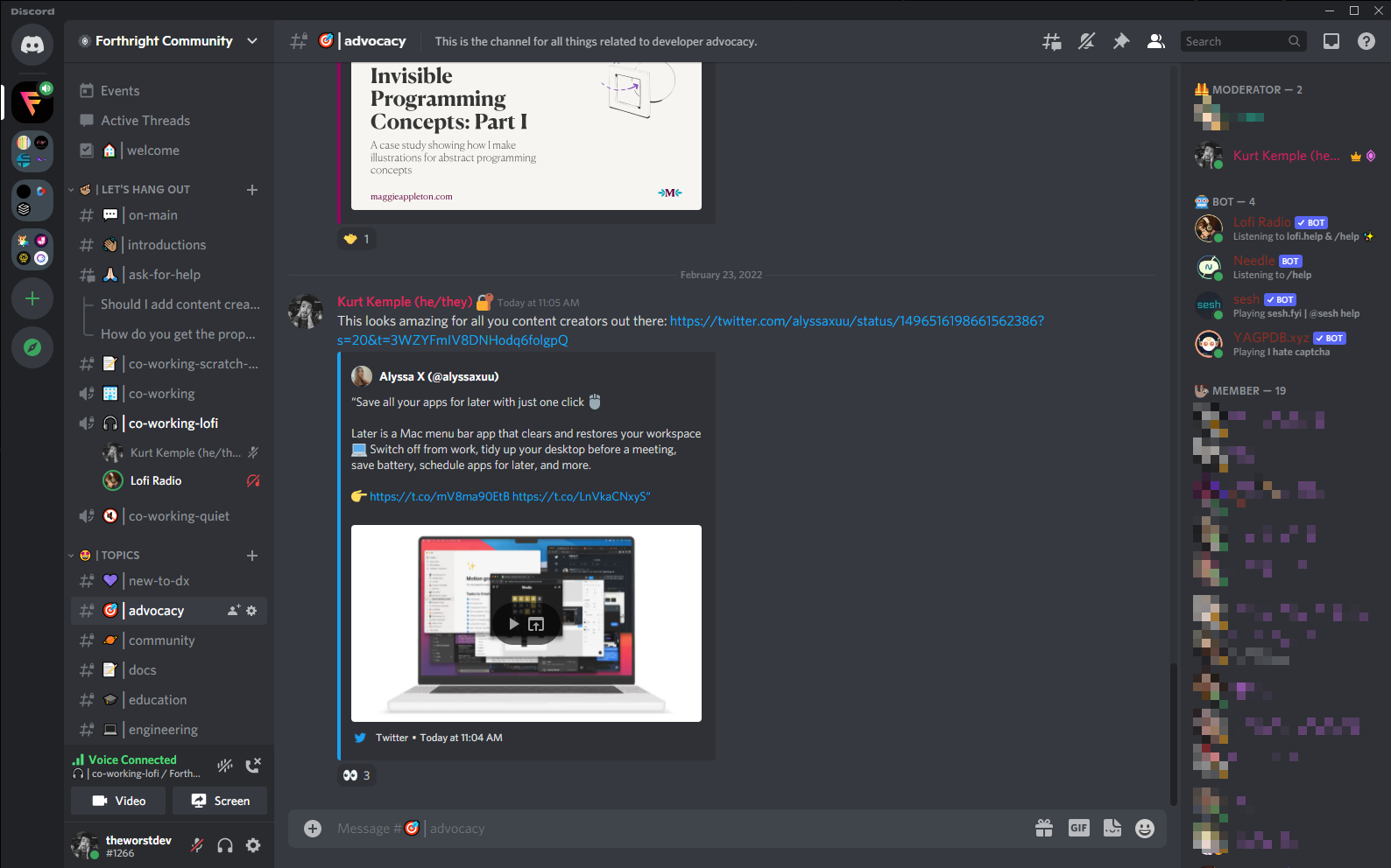 A screen capture of the Discord user interface.