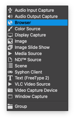 screen grab of source options when choosing a new source in OBS